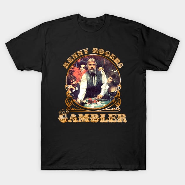 Kenny Rogers \\\ The Gambler /// Original Fan Design T-Shirt by DankFutura